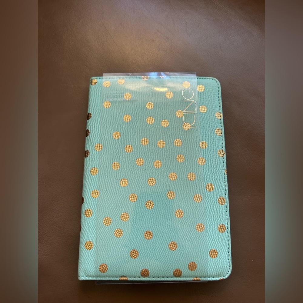 Mint IPad Mini Green Polka Dot Case